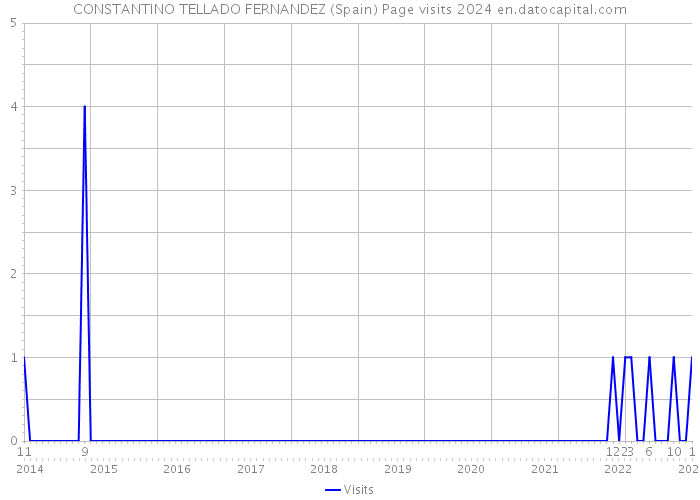 CONSTANTINO TELLADO FERNANDEZ (Spain) Page visits 2024 