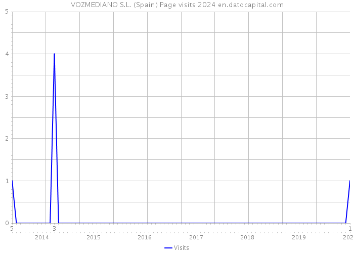 VOZMEDIANO S.L. (Spain) Page visits 2024 