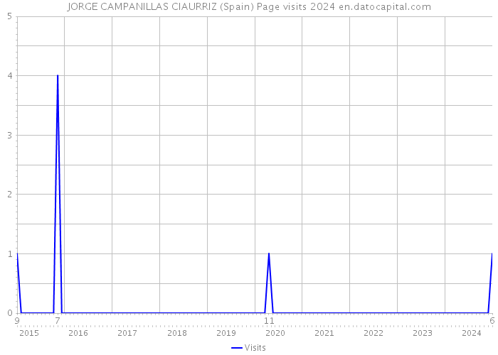 JORGE CAMPANILLAS CIAURRIZ (Spain) Page visits 2024 