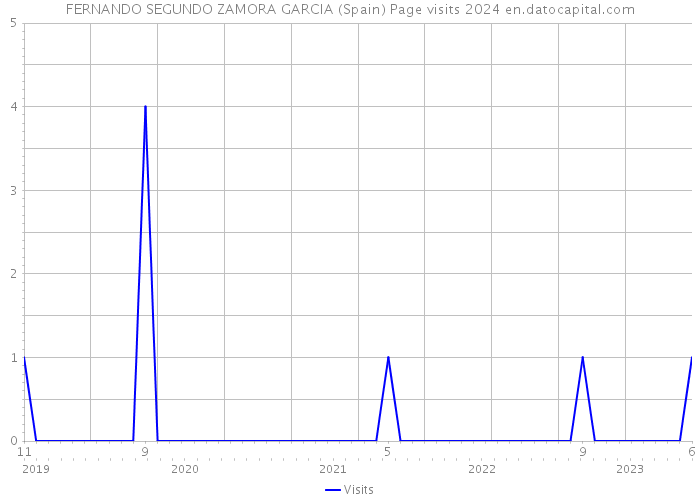FERNANDO SEGUNDO ZAMORA GARCIA (Spain) Page visits 2024 