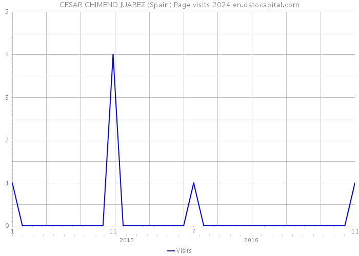 CESAR CHIMENO JUAREZ (Spain) Page visits 2024 