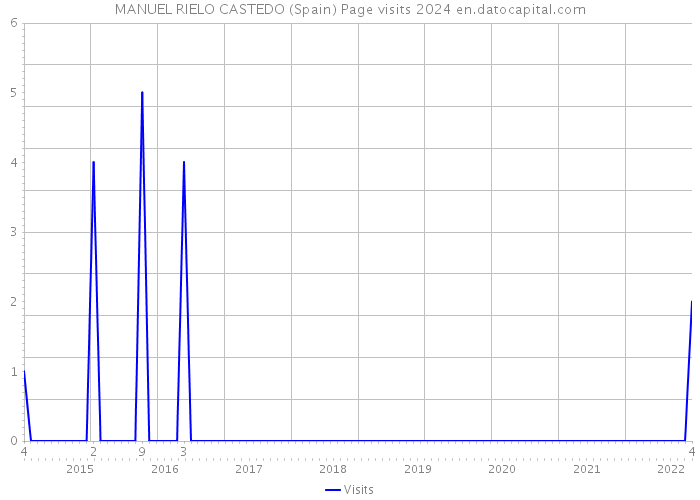 MANUEL RIELO CASTEDO (Spain) Page visits 2024 