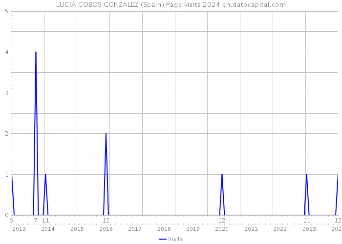 LUCIA COBOS GONZALEZ (Spain) Page visits 2024 