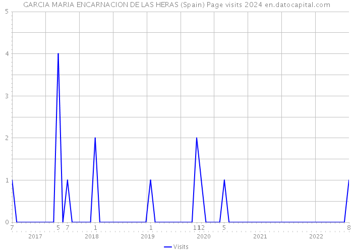 GARCIA MARIA ENCARNACION DE LAS HERAS (Spain) Page visits 2024 