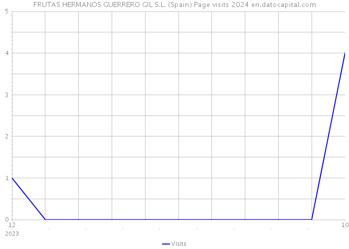 FRUTAS HERMANOS GUERRERO GIL S.L. (Spain) Page visits 2024 