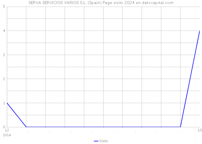 SERVA SERVICIOS VARIOS S.L. (Spain) Page visits 2024 