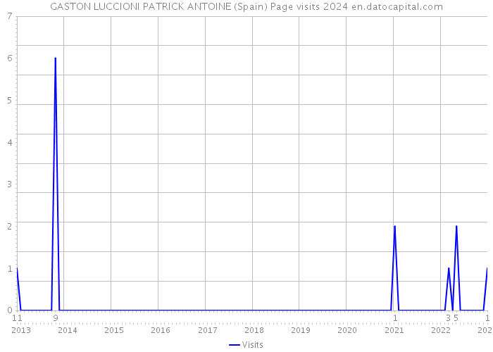 GASTON LUCCIONI PATRICK ANTOINE (Spain) Page visits 2024 