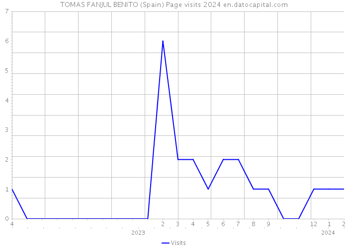 TOMAS FANJUL BENITO (Spain) Page visits 2024 