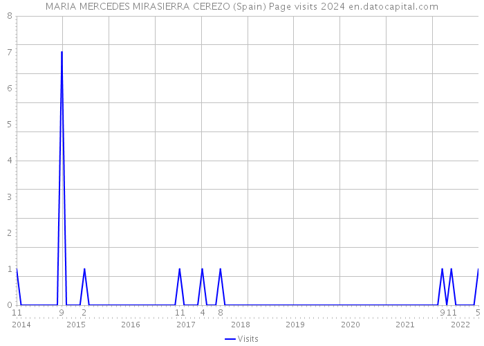MARIA MERCEDES MIRASIERRA CEREZO (Spain) Page visits 2024 