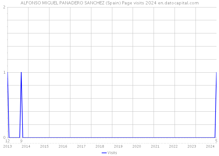 ALFONSO MIGUEL PANADERO SANCHEZ (Spain) Page visits 2024 