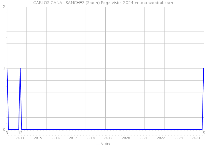 CARLOS CANAL SANCHEZ (Spain) Page visits 2024 