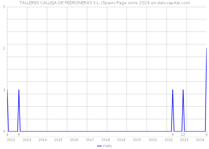 TALLERES CALLEJA DE PEDRONERAS S.L. (Spain) Page visits 2024 