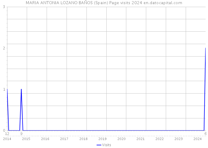 MARIA ANTONIA LOZANO BAÑOS (Spain) Page visits 2024 