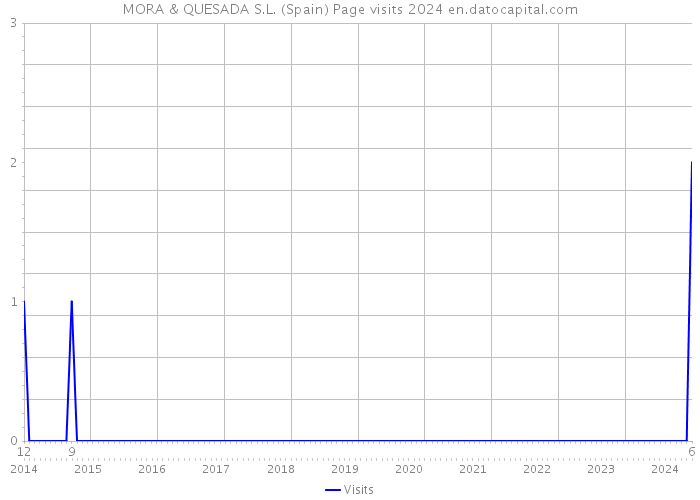 MORA & QUESADA S.L. (Spain) Page visits 2024 