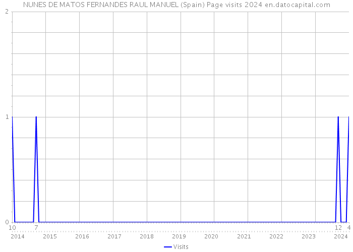 NUNES DE MATOS FERNANDES RAUL MANUEL (Spain) Page visits 2024 