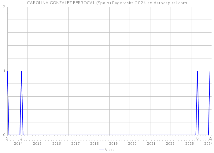 CAROLINA GONZALEZ BERROCAL (Spain) Page visits 2024 