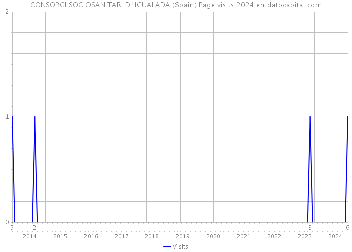 CONSORCI SOCIOSANITARI D`IGUALADA (Spain) Page visits 2024 