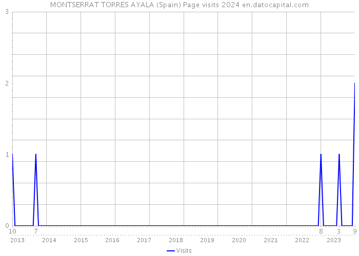 MONTSERRAT TORRES AYALA (Spain) Page visits 2024 
