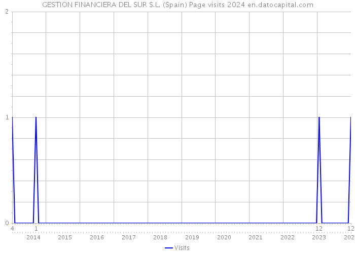 GESTION FINANCIERA DEL SUR S.L. (Spain) Page visits 2024 
