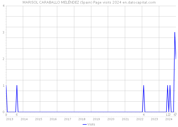 MARISOL CARABALLO MELÉNDEZ (Spain) Page visits 2024 