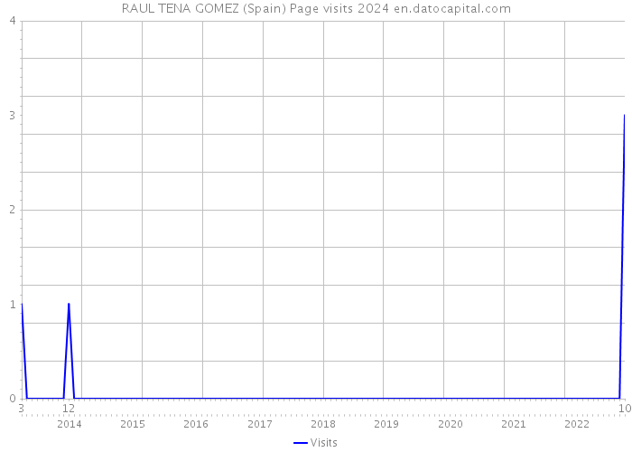 RAUL TENA GOMEZ (Spain) Page visits 2024 