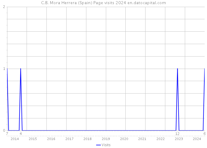 C.B. Mora Herrera (Spain) Page visits 2024 