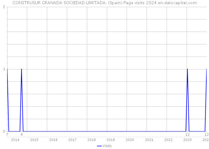 CONSTRUSUR GRANADA SOCIEDAD LIMITADA. (Spain) Page visits 2024 