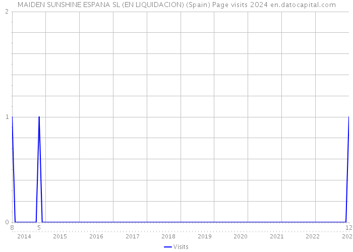 MAIDEN SUNSHINE ESPANA SL (EN LIQUIDACION) (Spain) Page visits 2024 