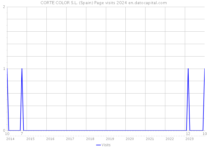 CORTE COLOR S.L. (Spain) Page visits 2024 