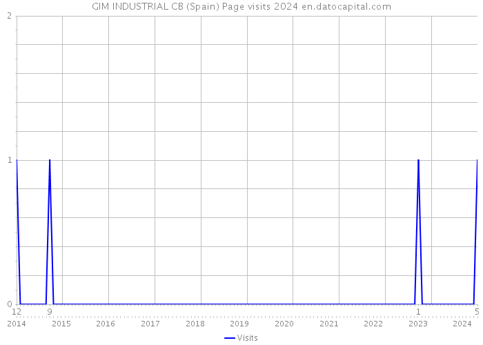 GIM INDUSTRIAL CB (Spain) Page visits 2024 