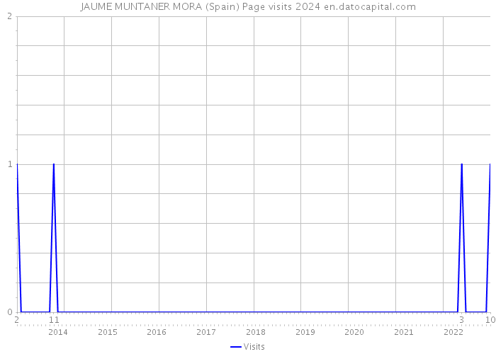JAUME MUNTANER MORA (Spain) Page visits 2024 