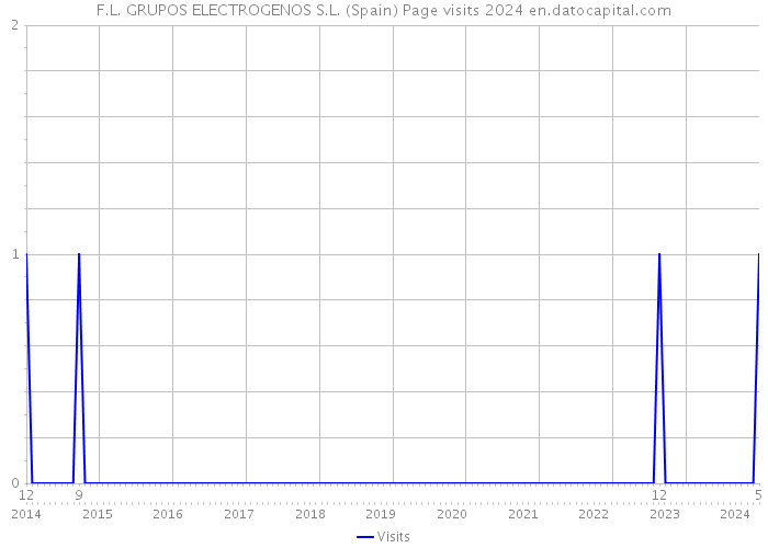 F.L. GRUPOS ELECTROGENOS S.L. (Spain) Page visits 2024 