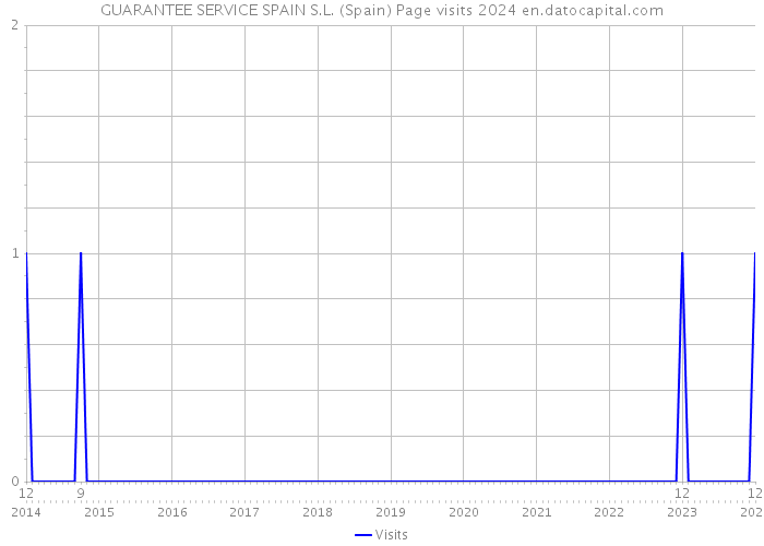 GUARANTEE SERVICE SPAIN S.L. (Spain) Page visits 2024 