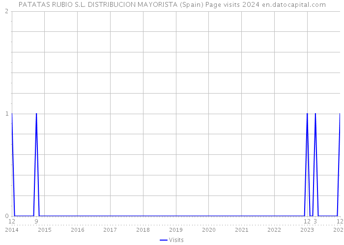 PATATAS RUBIO S.L. DISTRIBUCION MAYORISTA (Spain) Page visits 2024 