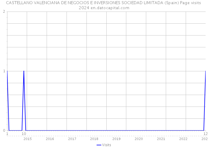 CASTELLANO VALENCIANA DE NEGOCIOS E INVERSIONES SOCIEDAD LIMITADA (Spain) Page visits 2024 