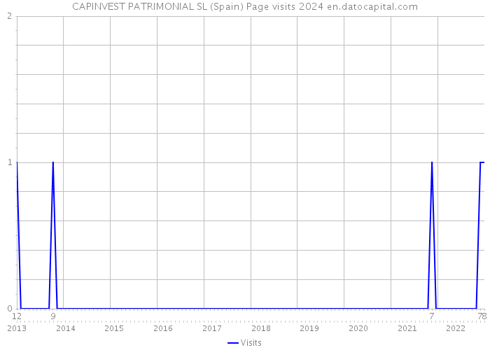CAPINVEST PATRIMONIAL SL (Spain) Page visits 2024 