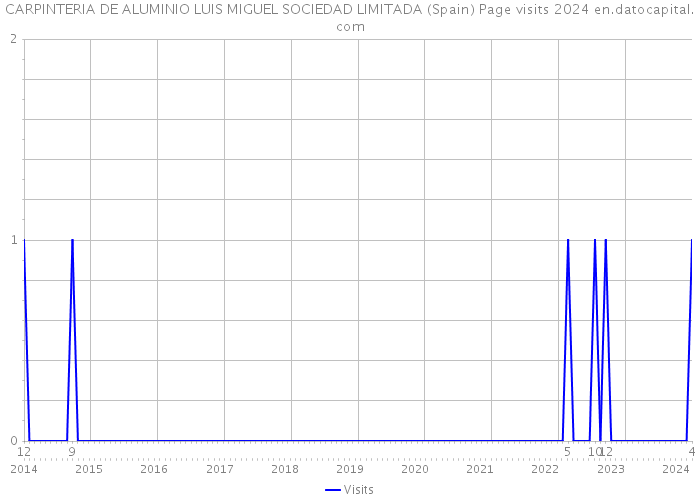 CARPINTERIA DE ALUMINIO LUIS MIGUEL SOCIEDAD LIMITADA (Spain) Page visits 2024 