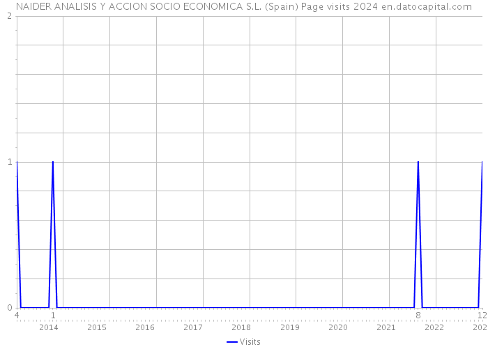 NAIDER ANALISIS Y ACCION SOCIO ECONOMICA S.L. (Spain) Page visits 2024 