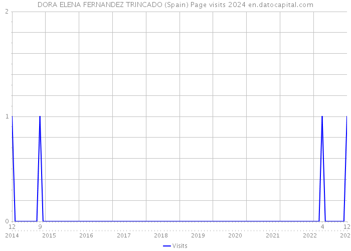 DORA ELENA FERNANDEZ TRINCADO (Spain) Page visits 2024 