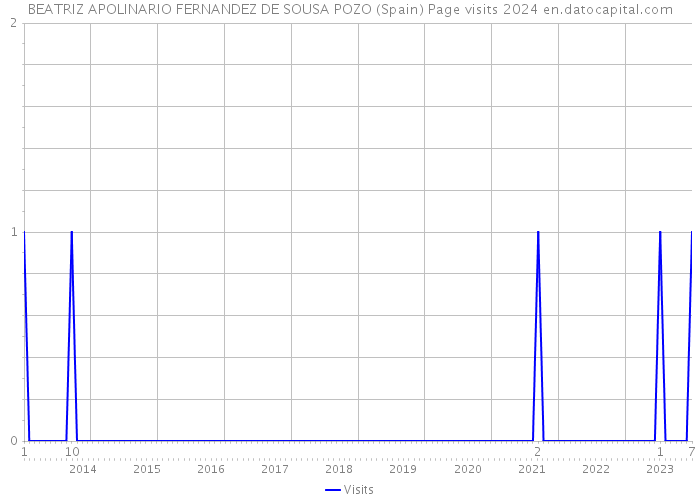 BEATRIZ APOLINARIO FERNANDEZ DE SOUSA POZO (Spain) Page visits 2024 