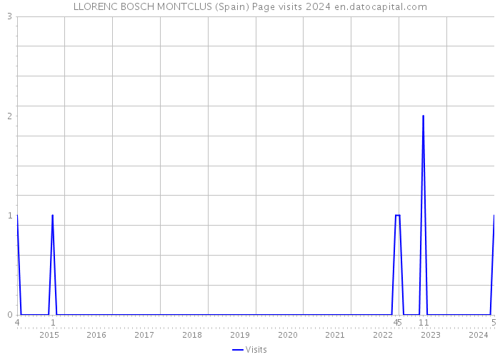 LLORENC BOSCH MONTCLUS (Spain) Page visits 2024 