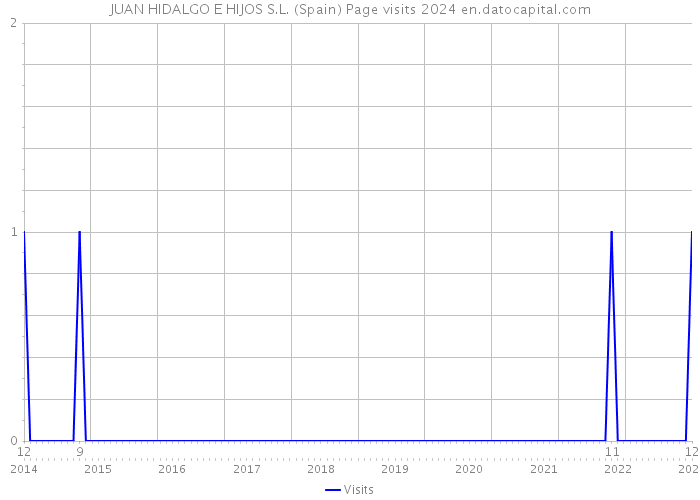 JUAN HIDALGO E HIJOS S.L. (Spain) Page visits 2024 