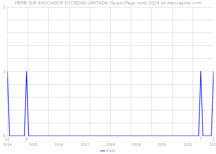 HERBI SUR ASOCIADOS SOCIEDAD LIMITADA (Spain) Page visits 2024 