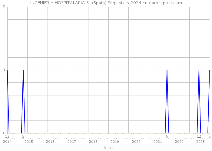 INGENIERIA HOSPITALARIA SL (Spain) Page visits 2024 