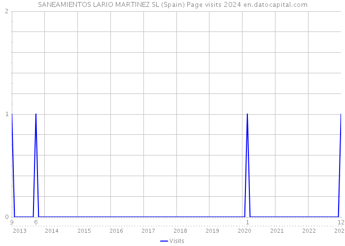 SANEAMIENTOS LARIO MARTINEZ SL (Spain) Page visits 2024 