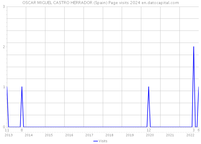 OSCAR MIGUEL CASTRO HERRADOR (Spain) Page visits 2024 