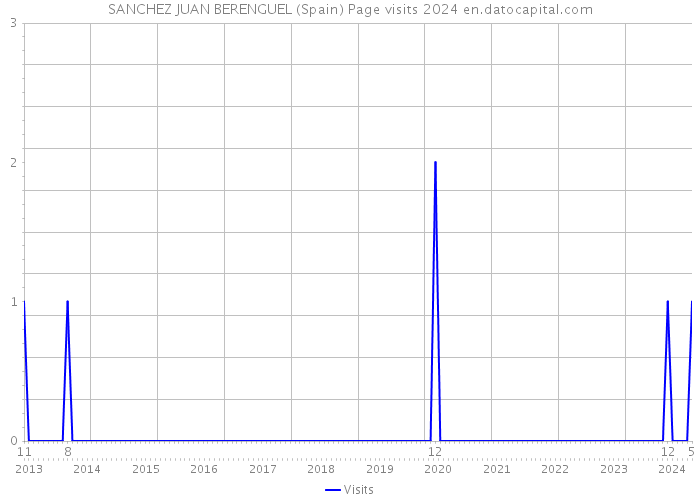 SANCHEZ JUAN BERENGUEL (Spain) Page visits 2024 