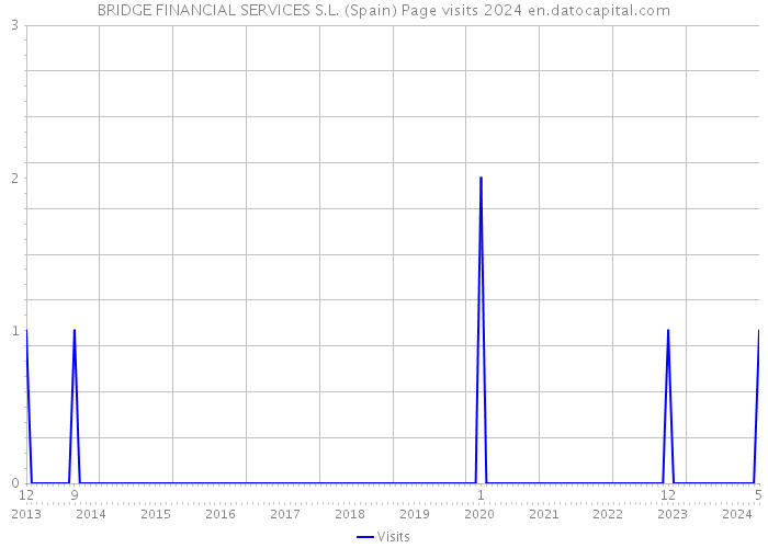 BRIDGE FINANCIAL SERVICES S.L. (Spain) Page visits 2024 