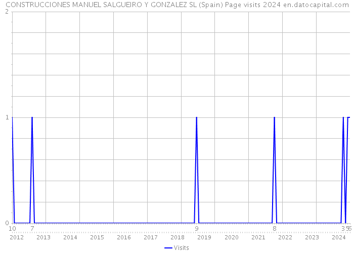 CONSTRUCCIONES MANUEL SALGUEIRO Y GONZALEZ SL (Spain) Page visits 2024 