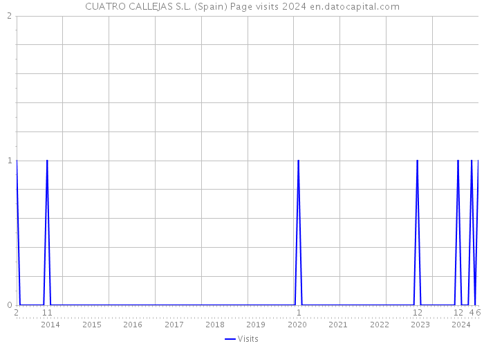 CUATRO CALLEJAS S.L. (Spain) Page visits 2024 